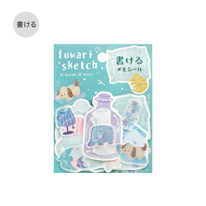 BGM 'Fuwari Sketch' Series Stickers - Blue