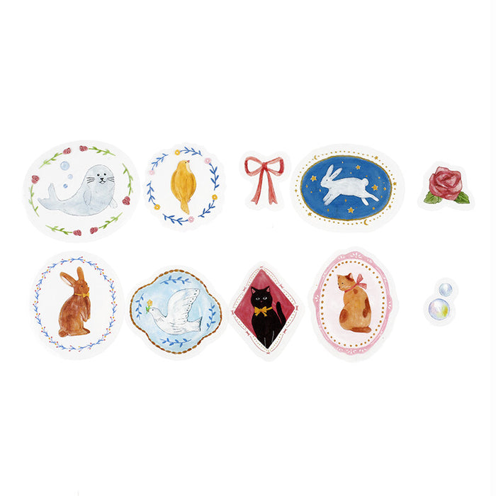 BGM 'Brooch' Clear Deco Stickers - Animals