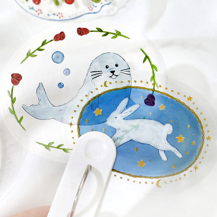 BGM 'Brooch' Clear Deco Stickers - Animals