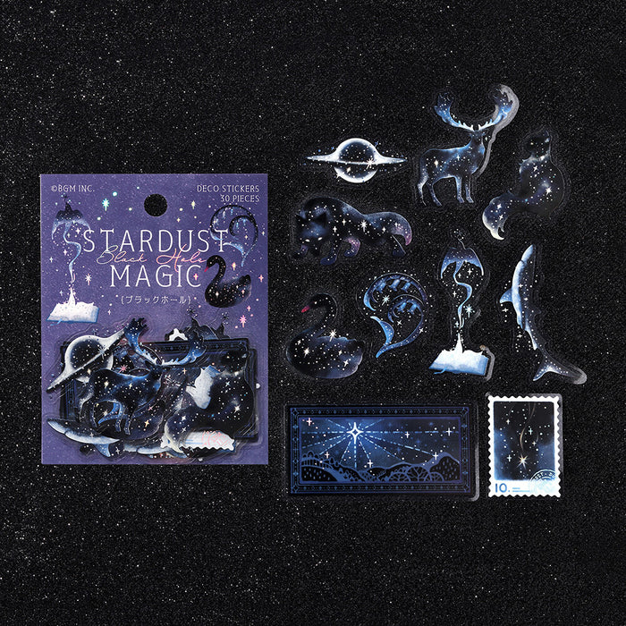 BGM 'Stardust Magic' Clear Deco Stickers - Black Hole