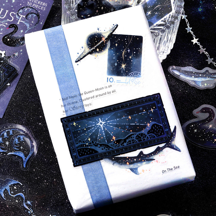 BGM 'Stardust Magic' Clear Deco Stickers - Black Hole