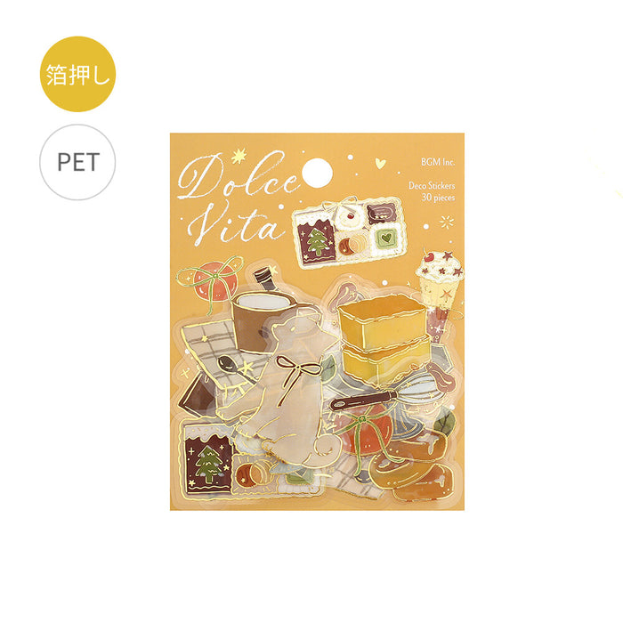 BGM 'Dolce Vita' Clear Deco Stickers - Sweet Recipes
