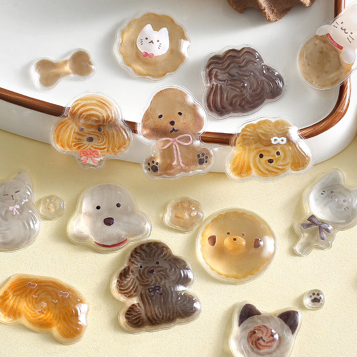 BGM 'Kyururun' 3D Stickers - Fluffy Animals