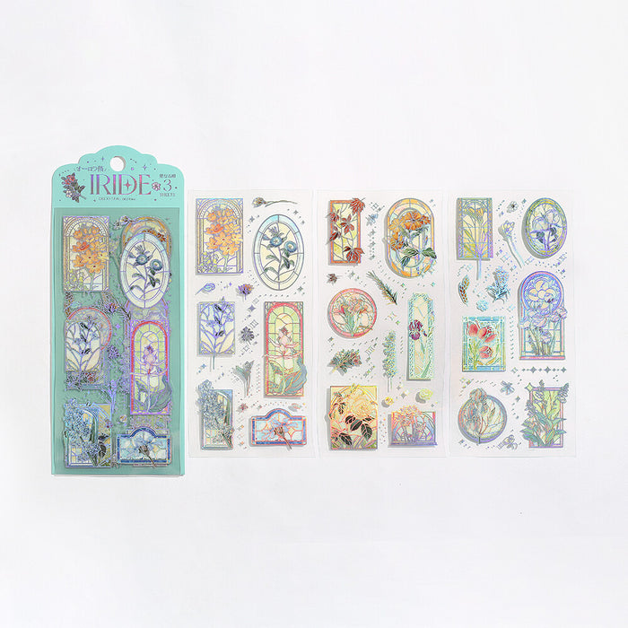 BGM 'IRIDE' Series Clear Deco Stickers - Stained Glass