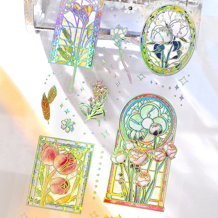 BGM 'IRIDE' Series Clear Deco Stickers - Stained Glass