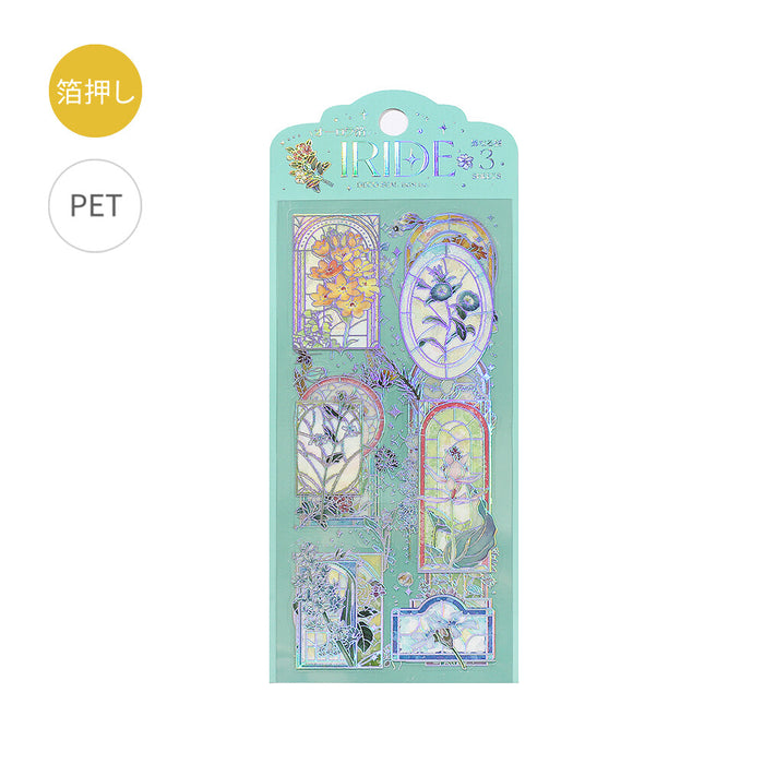 BGM 'IRIDE' Series Clear Deco Stickers - Stained Glass