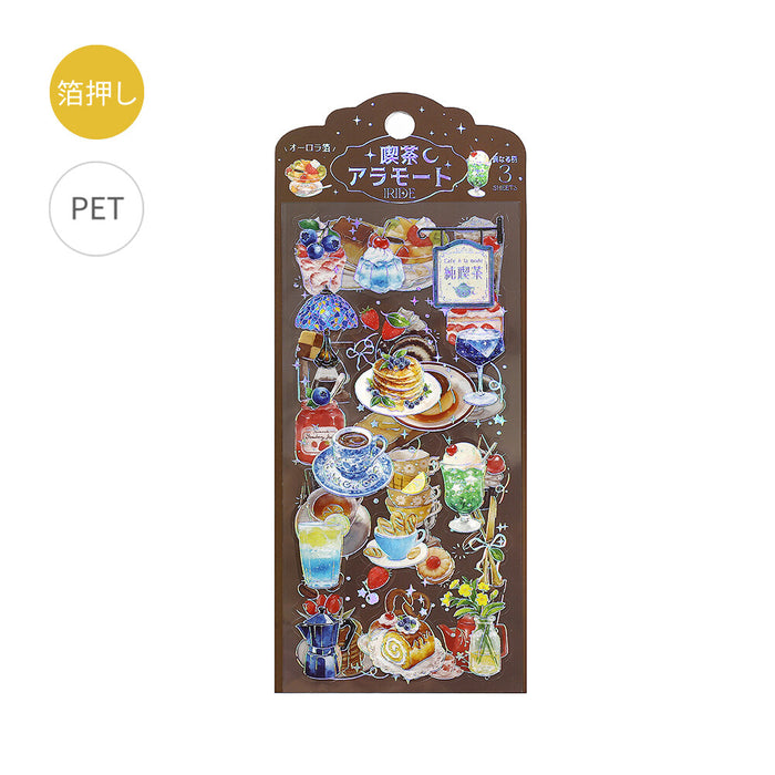 BGM 'IRIDE' Series Clear Deco Stickers - Cafe