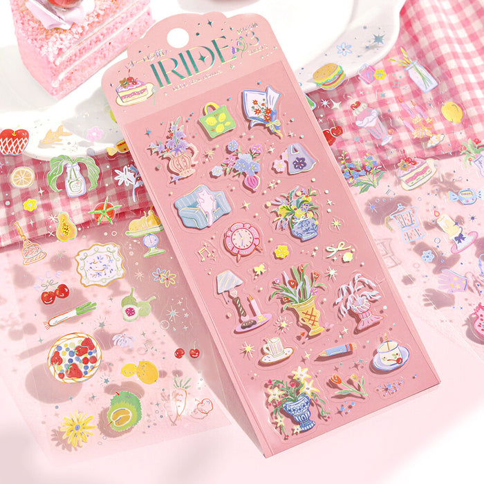 BGM 'IRIDE' Series Clear Deco Stickers - Colours for Living