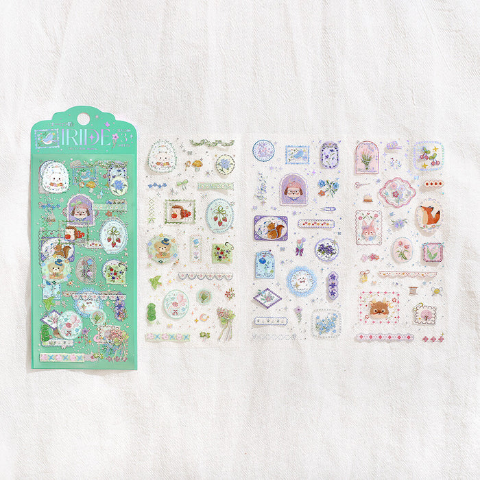 BGM 'IRIDE' Series Clear Deco Stickers - Garden of Dreams