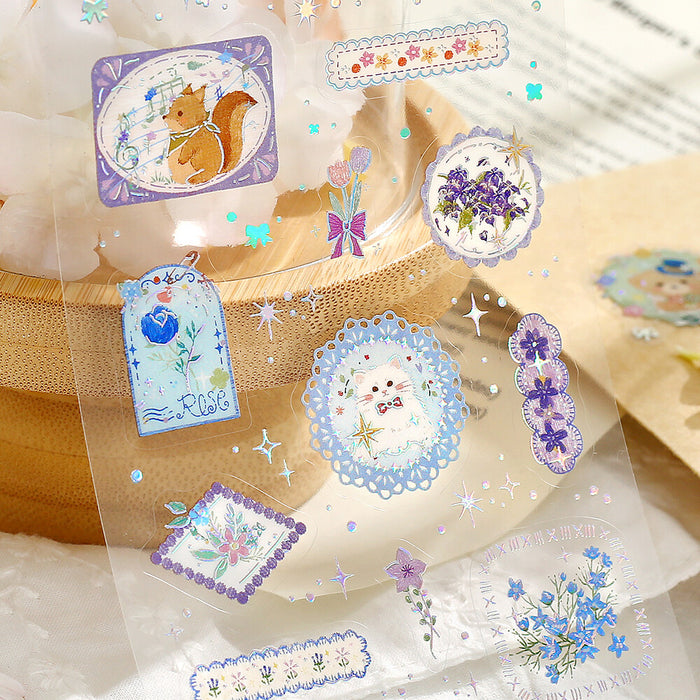 BGM 'IRIDE' Series Clear Deco Stickers - Garden of Dreams