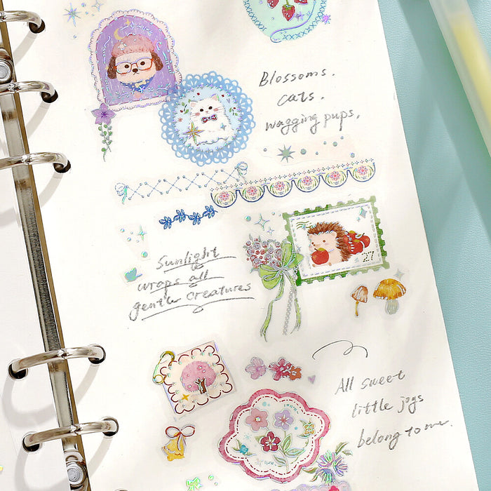 BGM 'IRIDE' Series Clear Deco Stickers - Garden of Dreams