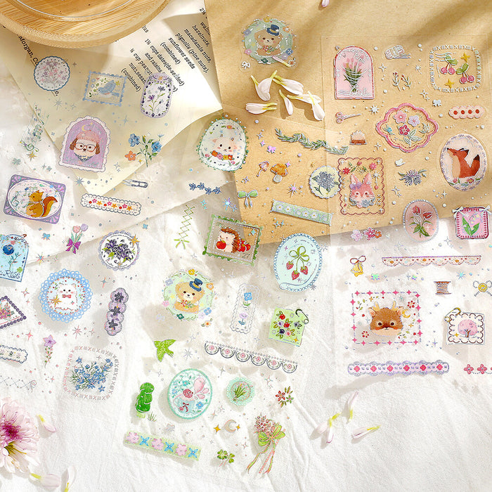 BGM 'IRIDE' Series Clear Deco Stickers - Garden of Dreams