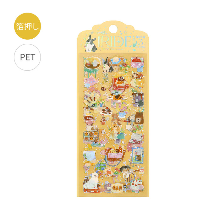 BGM 'IRIDE' Series Clear Deco Stickers - Leisurely Days