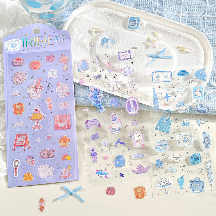 BGM 'IRIDE' Series Clear Deco Stickers - Sparkling Accessories