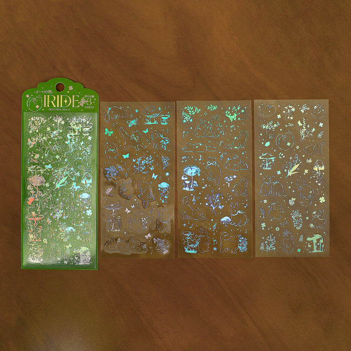 BGM 'IRIDE' Series Clear Deco Stickers - Friends in the Forest