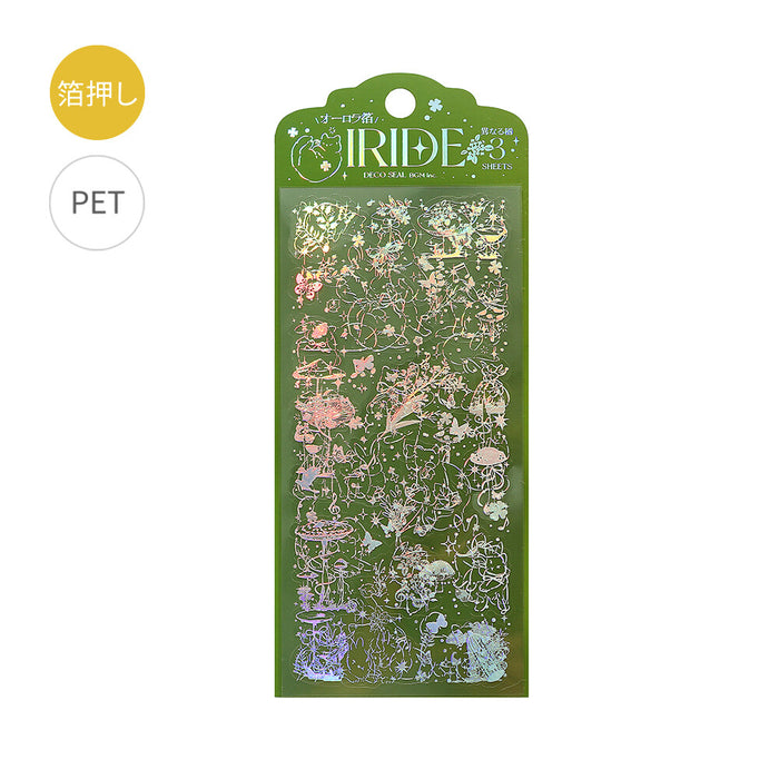 BGM 'IRIDE' Series Clear Deco Stickers - Friends in the Forest