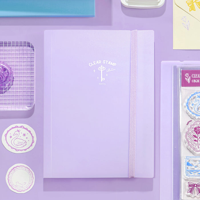 BGM Clear Stamp Storage Folder - Lilac