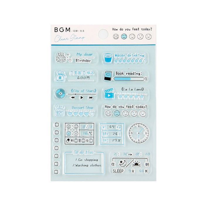 BGM Japan Clear Stamps - Life Trackers