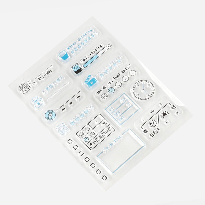 BGM Japan Clear Stamps - Life Trackers