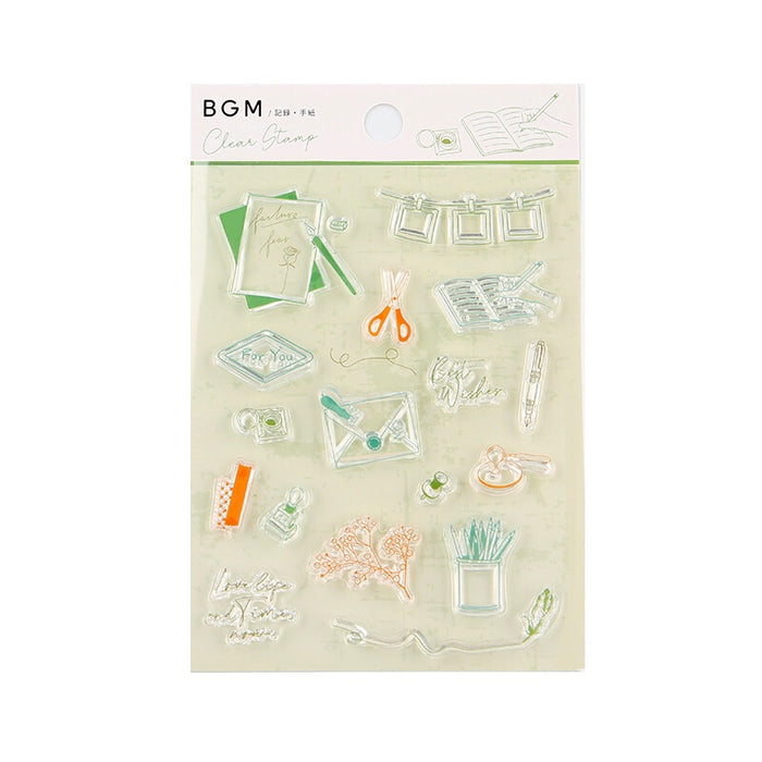 BGM Japan Clear Stamps - Letters