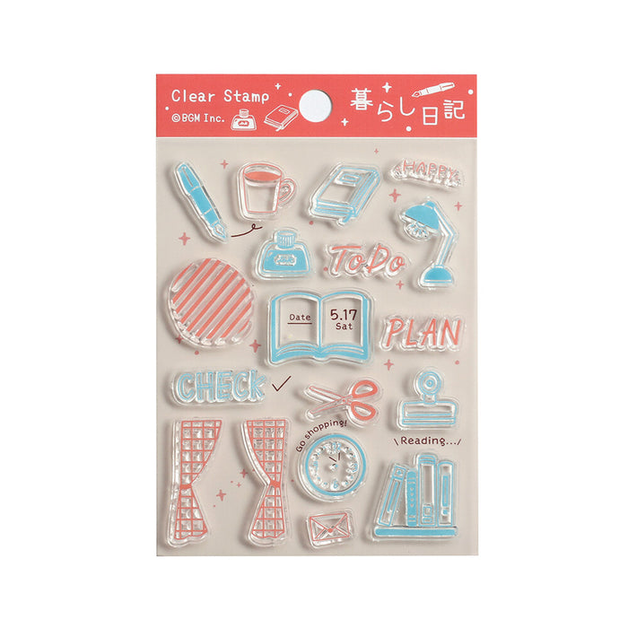 BGM Japan Clear Stamps - Daily Life Diary