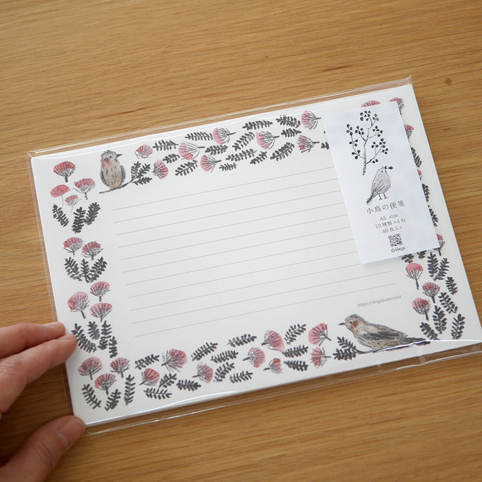 Small Birds Letter Writing Paper A5 Size - 40 Sheets