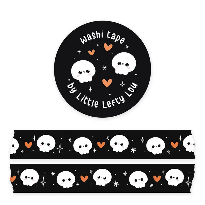 Little Lefty Lou Black Skulls Washi Tape