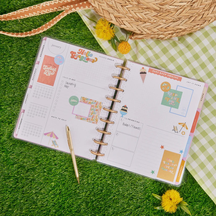 LAST STOCK! The Happy Planner 2024-2025 'Boardwalk Ice Cream' CLASSIC MONTHLY Happy Planner - 18 Months