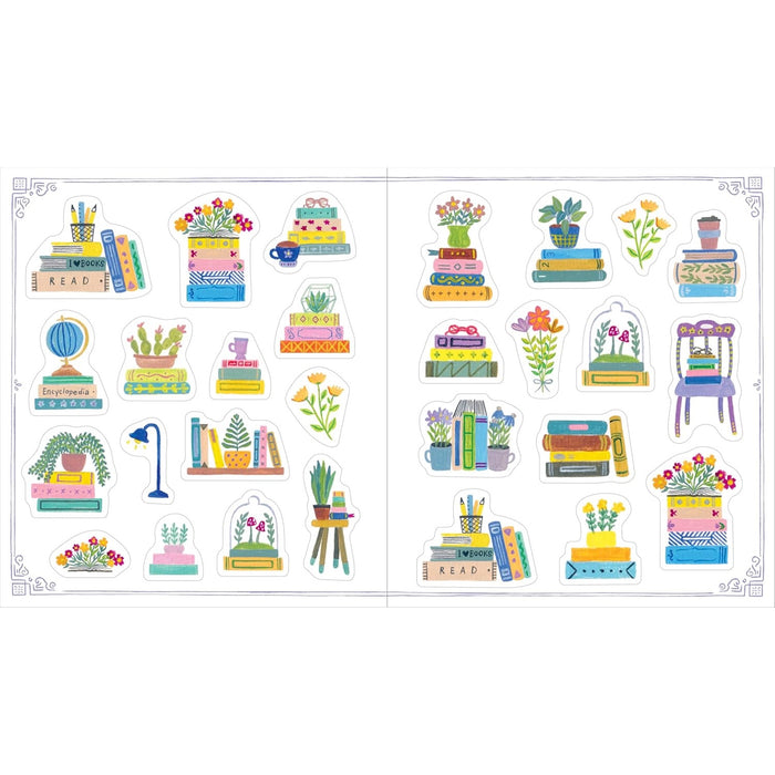 A Book Lover's Sticker Book