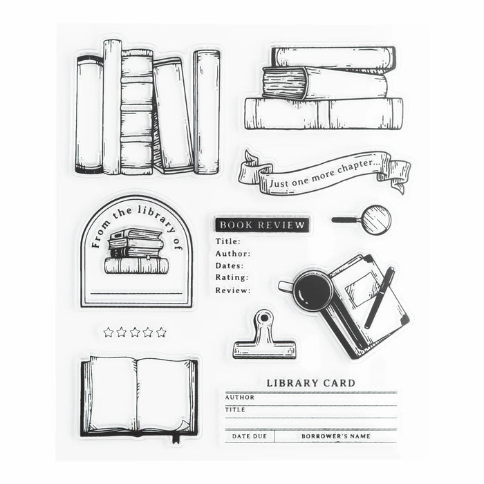 Acrylic Stamp Set - Everyday Bookish