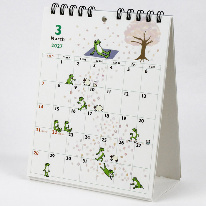 2027 Frog Time Desktop Calendar