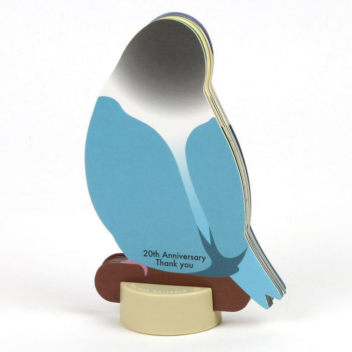 2027 Die-Cut Mini Desk Calendar - Parakeet