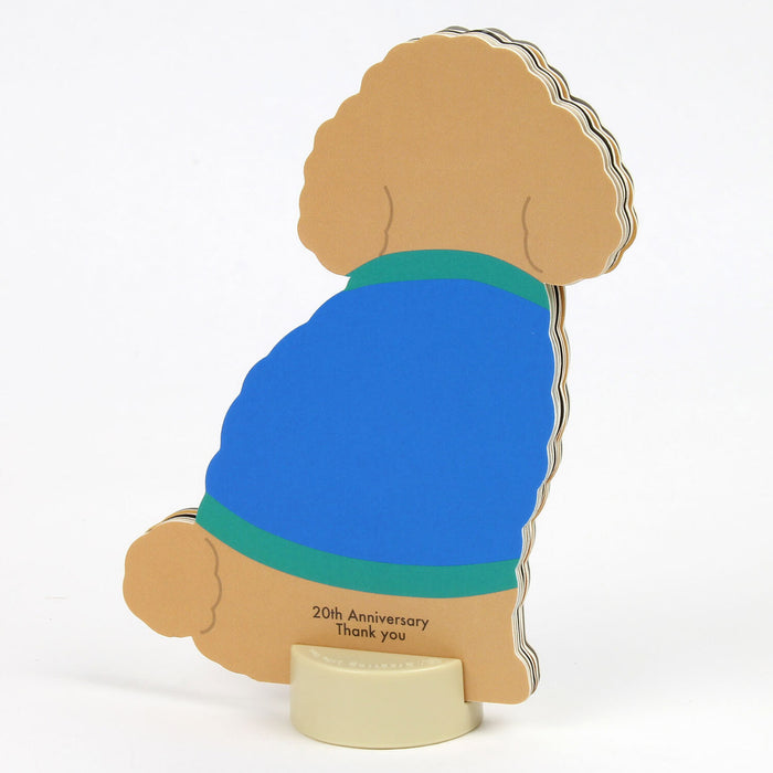 2027 Die-Cut Mini Desk Calendar - Toy Poodle