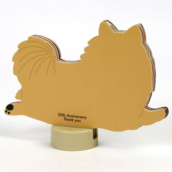 2027 Die-Cut Mini Desk Calendar - Pomeranian
