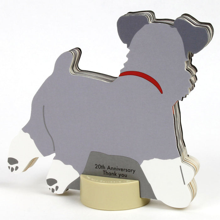 2027 Die-Cut Desk Calendar - Schnauzer