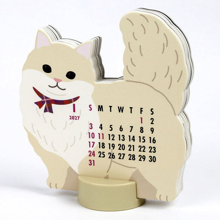 2027 Die-Cut Desk Calendar - Munchkin
