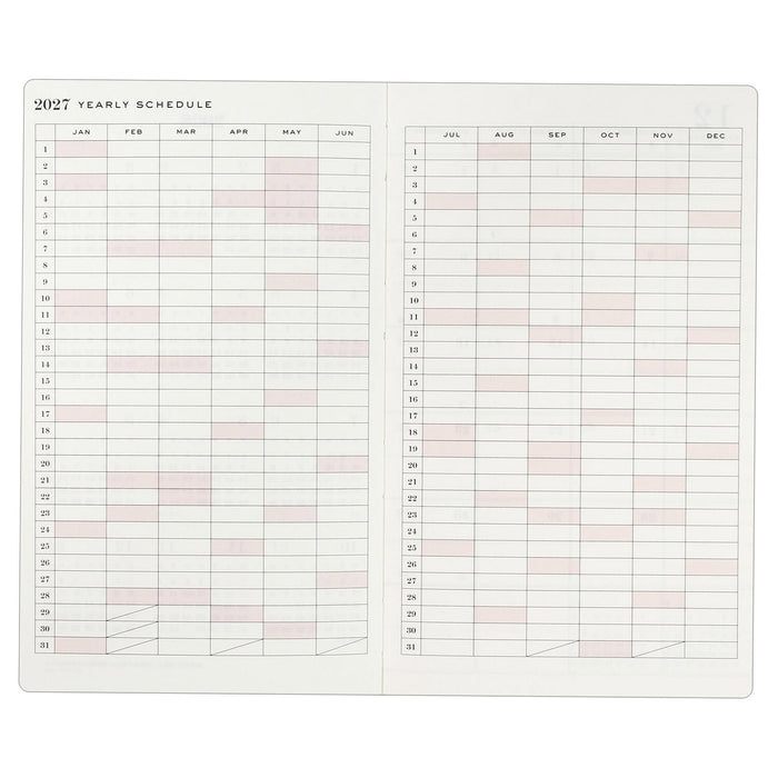 2027 B6 Slim Softcover Monthly Planner - Cat & Blue