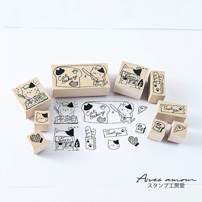 Stamp Set - Cat Bakery