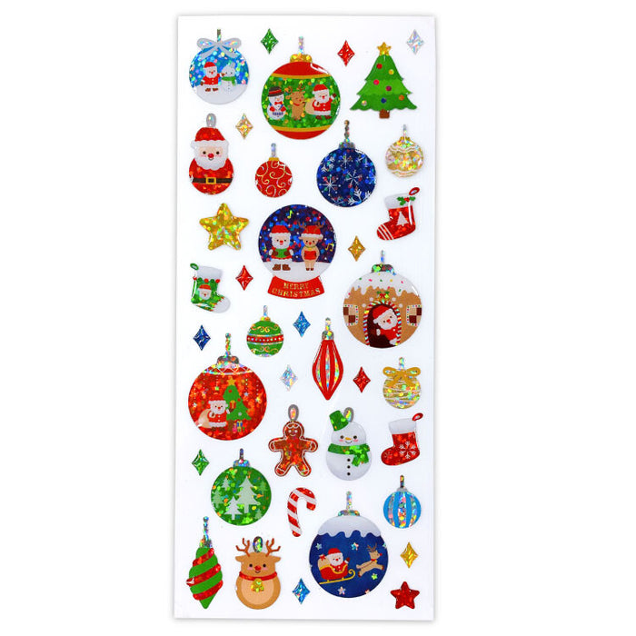 Christmas Drop Stickers - Ornaments