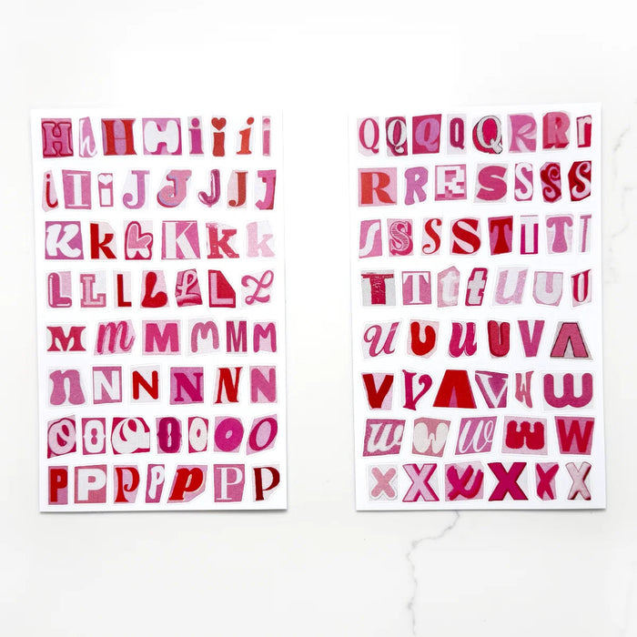 Collage Type Sticker Book