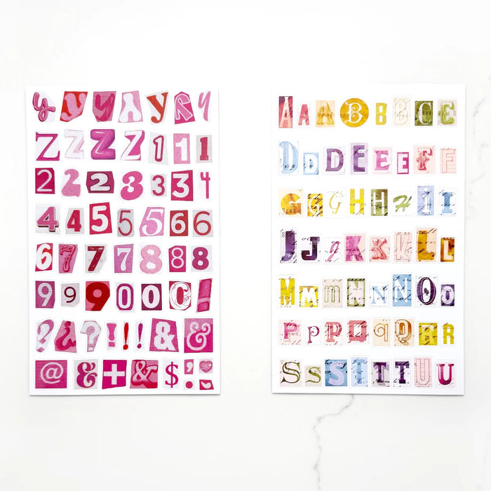 Collage Type Sticker Book