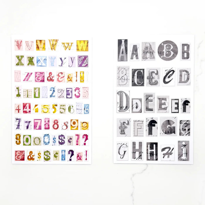 Collage Type Sticker Book