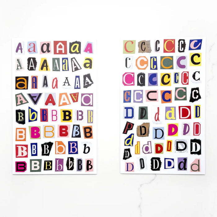 Collage Type Sticker Book