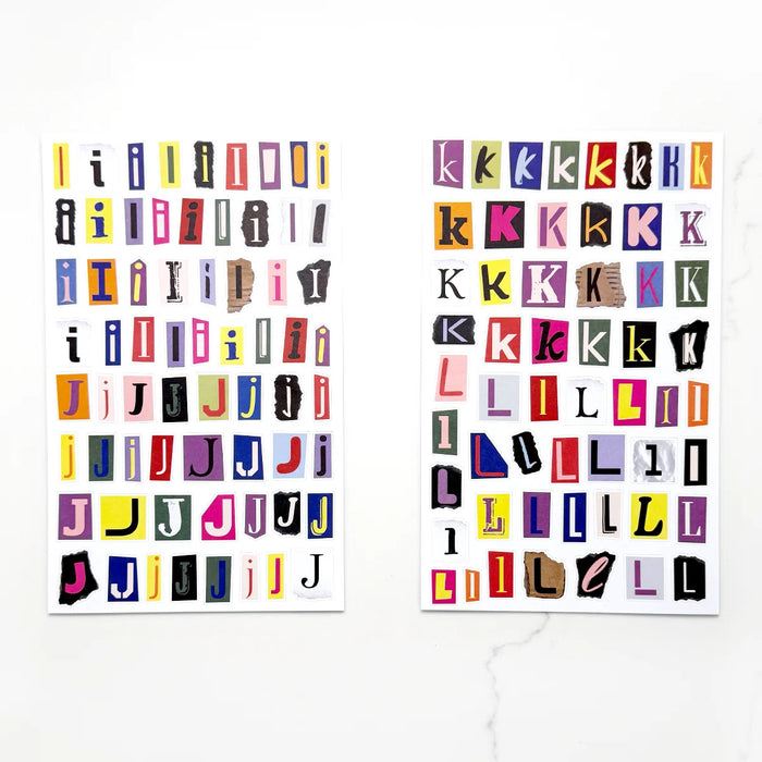 Collage Type Sticker Book