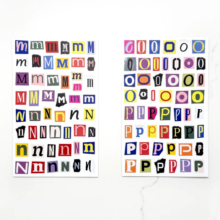 Collage Type Sticker Book