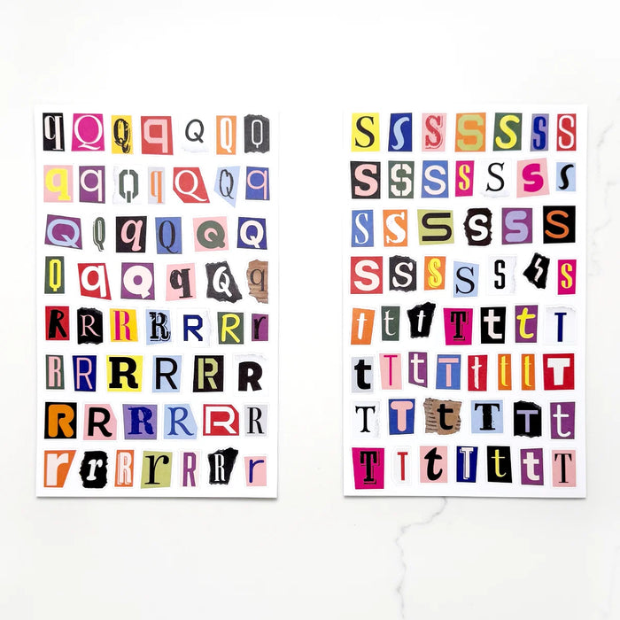 Collage Type Sticker Book