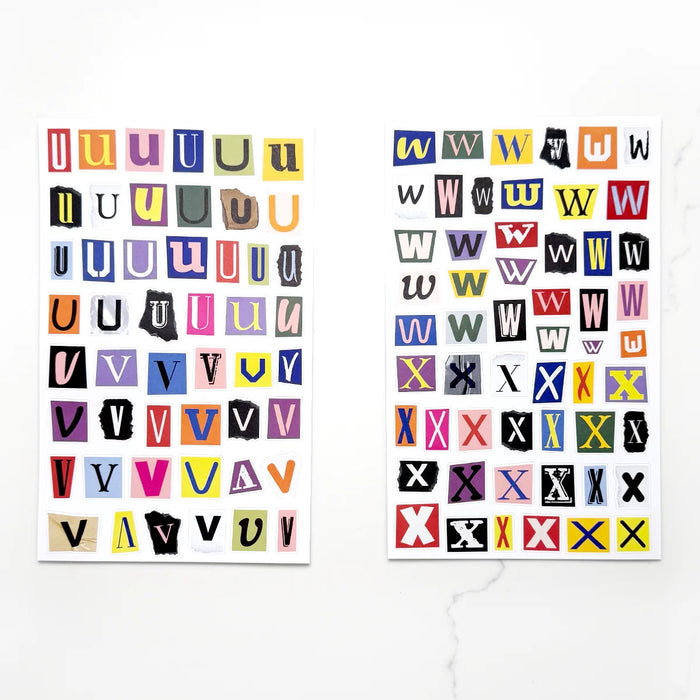 Collage Type Sticker Book