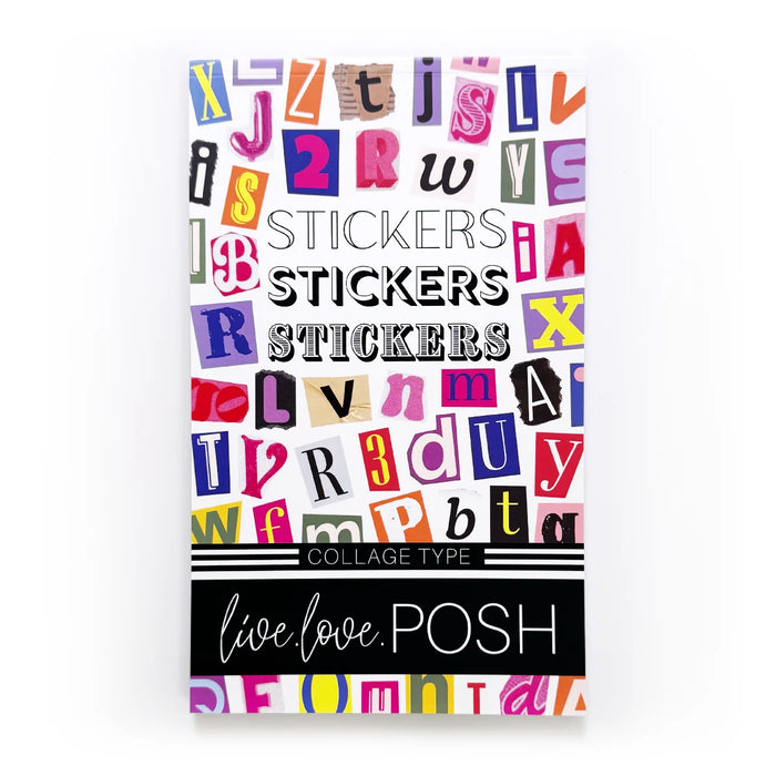 Collage Type Sticker Book
