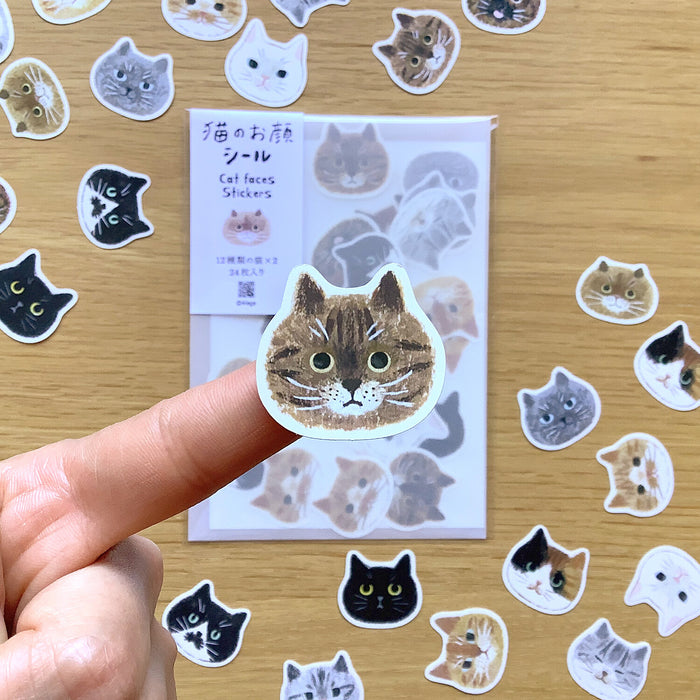 Cat Face Stickers