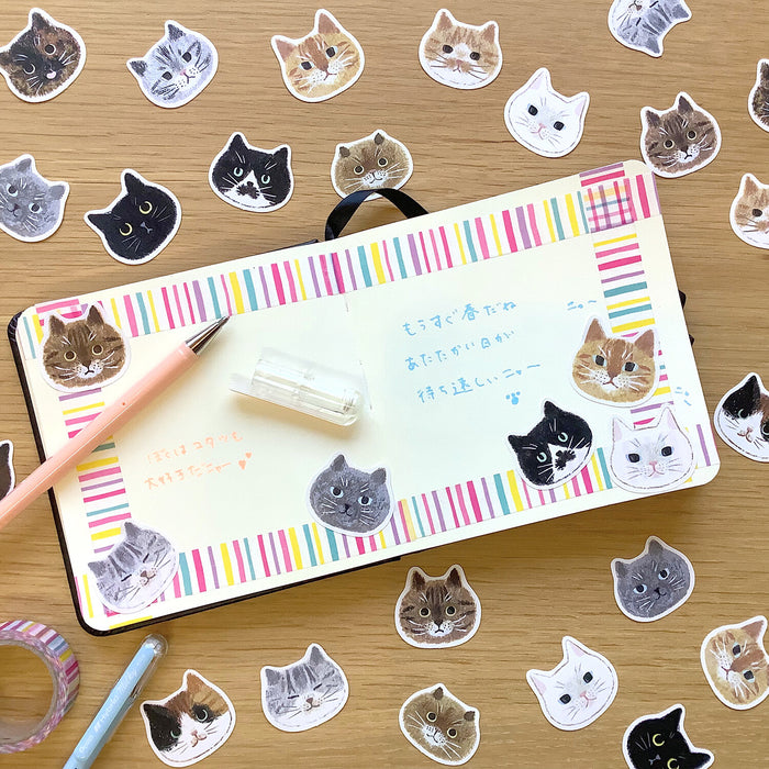 Cat Face Stickers